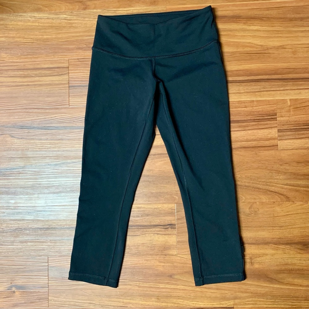 Lululemon Black Crop Tights Leggings - 4